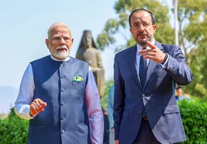 PM Modi Receives Ceremonial Welcome in Cyprus