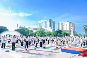 Thousands celebrate International Yoga Day across Southeast Asia