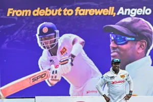 ‘It's time for younger players to take the baton’: Angelo Matthews bids farewell to Test cricket after the first Test against Bangladesh in Galle on Saturday. Photo credit: SLC
