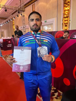 Freestyle team clinches Champion Trophy, India makes history in the U-23 Senior Asian Wrestling Championship 2025 at Vung Tau (Vietnam) on Saturday. Photo credit: WFI