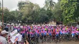 मुंबई: नशीली दवाओं के खिलाफ साइक्लोथॉन का आयोजन,  प्रतिभागियों ने लिया हिस्सा