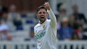 Keshav Maharaj becomes first Proteas spinner to bag 200 Test scalps (Credit: ICC)