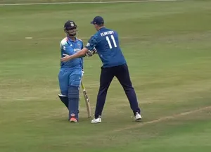 Vaibhav Suryavanshi slams fastest known ton in youth ODIs vs England U19 at Worcester on Saturday.