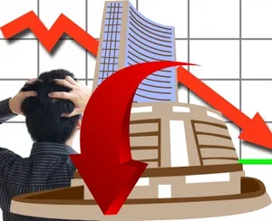 Stock market down, bear market, Bearish, Sensex down