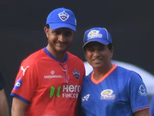 Mumbai: Players of Delhi Capitals and Mumbai Indians during a practice session