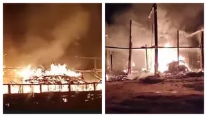 Fire Accident in Kurma Village : అగ్నికి అహుతైన కూర్మగ్రామం..నిప్పు పెట్టిన దుండగులెవరో?