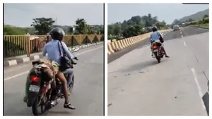 Crime : మరణించిన మానవత్వం.... బైక్‌పై భార్య మృతదేహం తరలింపు