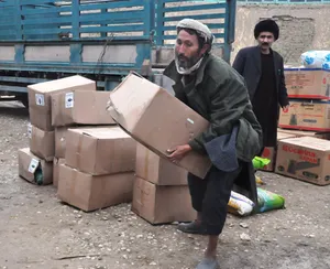 Afghan aid post image