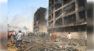 plane crash site in Ahmedabad post image