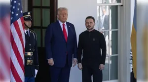 trump with Ukraine president post image