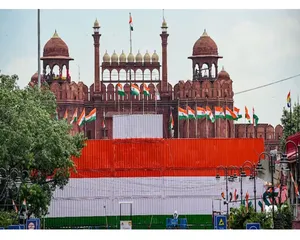 red fort independence day.