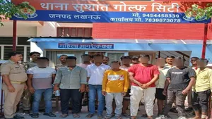 10 arrested