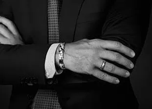 sleek metallic bracelet 