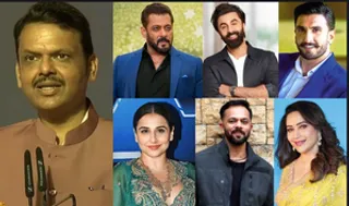 Bollywood makes a beeline at the swearing-in ceremony of Maharashtra CM Devendra Fadnavis