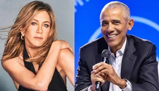Jennifer Aniston reacts to rumours of her romance with Barack Obama