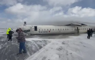 All 80 onboard have miraculous escape as jet crashes, flips over in Toronto