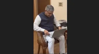 Ashwini Vaishnaw showcases designed, made in India laptop