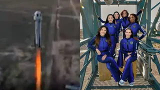 Katy Perry, all-female crew tour the edge of space with Blue Origin
