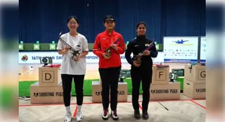 Manu Bhaker wins bronze in 10m air pistol at Asian Shooting Championship