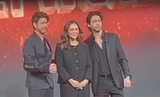 Shah Rukh Khan formally launches son Aryan Khan, shares stage for the first time