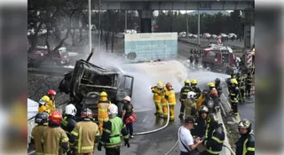Gas tanker truck explosion in Mexico kills three, injures over 50
