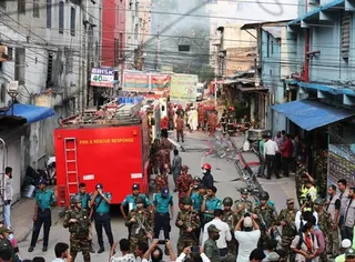 16 killed in fire at chemical warehouse and garment factory in Bangladesh