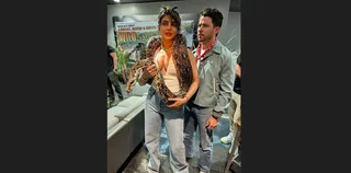 Priyanka Chopra poses with a snake around her neck; Nick Jonas says 'loving the new jewellery'