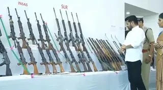 130 Maoists with 124 weapons surrender in Telangana