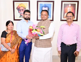 Odisha CM felicitates UPSC qualifier Sattwik Satyakam Devta