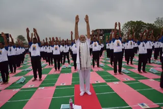 Yoga no religious activity, a global mass movement: Modi