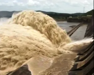 Hirakud dam releases season’s first flood water