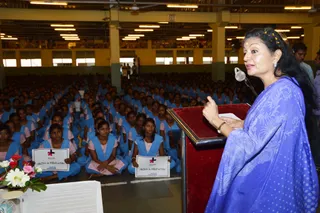 UN Asst Secy General visits KIIT & KISS