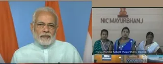 PM Modi interacts with Odisha woman beneficiary of Ujjwala Yojana