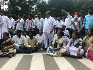 In pics: Bandh by Congress in Odisha