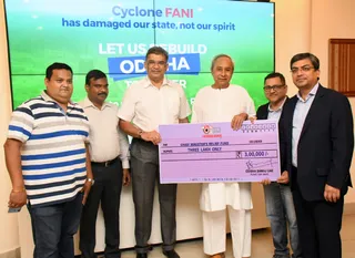 MVIRDC World Trade Center Bhubaneswar donates Rs 51 lakh to Odisha CMRF 