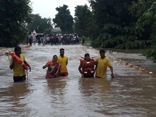 Heavy rain: Bridges submerged in Odisha's Malkangiri
