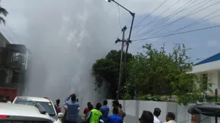 Watch Video: Underground water pipeline burst in Odisha capital