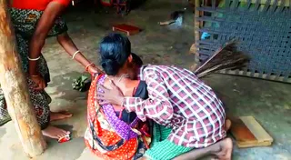 [Watch] Traditional healer sucks woman's body parts to cure illness!