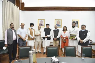 BJD MPs meet Union Minister Piyush Goyal. demand pending subsidy of Rs 6,081.45 crore