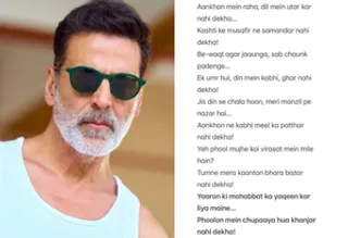Akshay Kumar turns ‘shayar’ on a leisure day, reflects on struggles of life