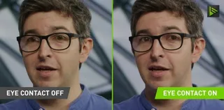 Nvidia Broadcast can now simulate eye contact