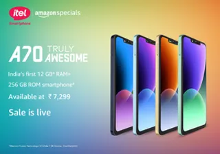 itel launches A70, India's 1st smartphone with 256GB ROM & 12GB (4+8) RAM at Rs 7,299, sales live today on Amazon