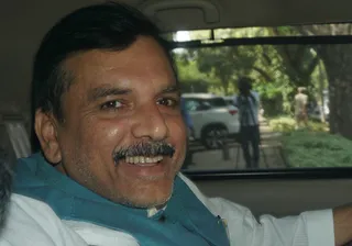 AAP MP Sanjay Singh walks out of Tihar Jail