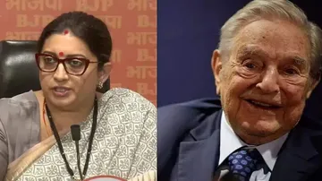 Smriti Irani & George-Soros