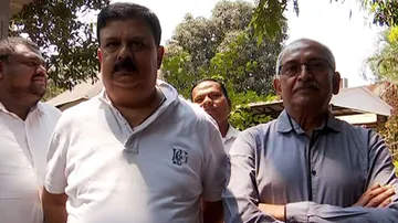 Bijay Patnaik Meets Congress Leader Chiranjib Biswal