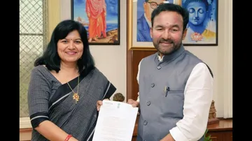  Aparajita Sarangi meet G Kishan Reddy