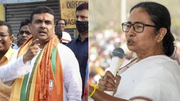 Subhendu Adhikari & Mamata Banerjee  