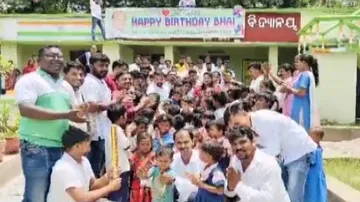 birthday party of MLA in school
