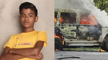 Victim and Police Vehicle 