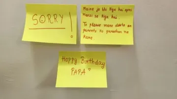 Suicide Note Written By Died Student 